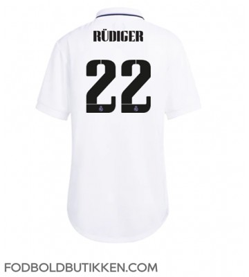 Real Madrid Antonio Rudiger #22 Hjemmebanetrøje Dame 2022-23 Kortærmet